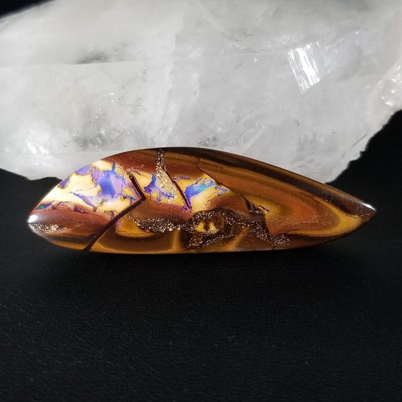 Large Australian Yowah Opal * 51.87 x 15.92 x 7.41mm * Long sleek boulder opal - Picture 11 of 11